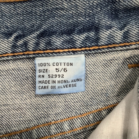 VTG 90s JORDACHE High Waist Mid Wash Denim Shorts Size 5-6 - Picture 7 of 8